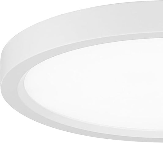 Minka Lavery 711-44-L Vantage LED Flush Mount, 1-Light, 20 Total Watts, 11-in H x 1-in W, White