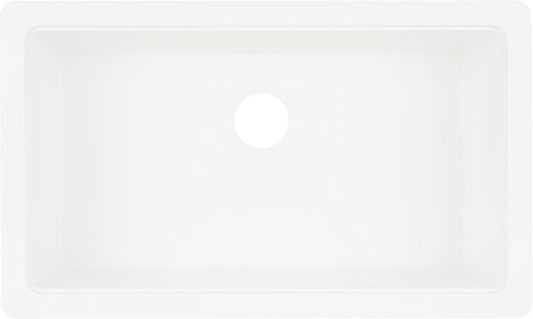Signature Hardware 454480 Totten 33" Farmhouse Single Basin Granite Kitchen Sink