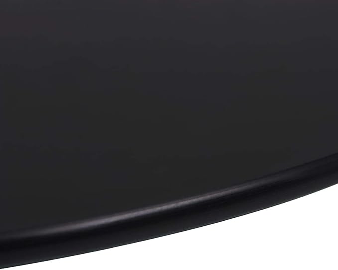 Black Tempered Glass Table Top 27.6 in Round Modern Glass Countertop Scratch Heat Resistant Dining Coffee Desk Surface for Living Room Kitchen Office
