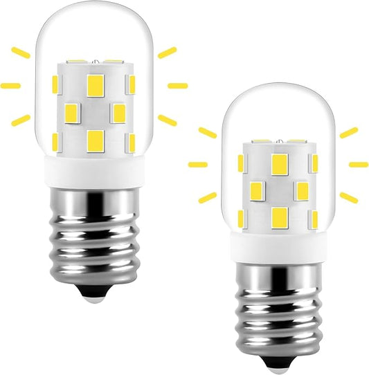 AMI PARTS 8206232A LED Appliance Bulb Incandescent Equivalent,E17 Light Bulb for Microwave Under Hood Refrigerators Oven (4 Packs Cool White)