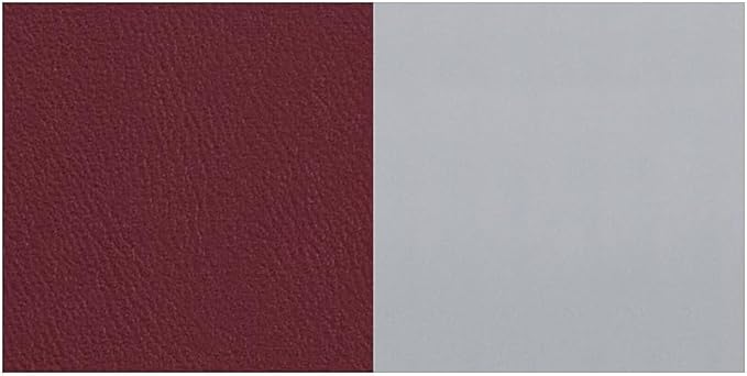 Flash Furniture HERCULES Series Silver Slat Back Metal Restaurant Chair - Burgundy Vinyl Seat