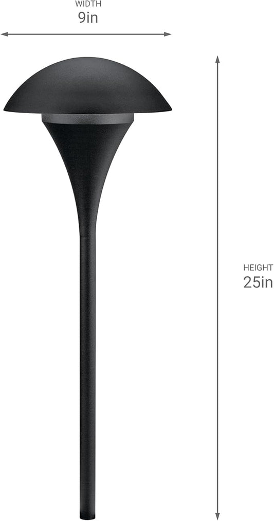 Kichler 15236BKT Eclipse Path & Spread 1-Light 120V, Textured Black