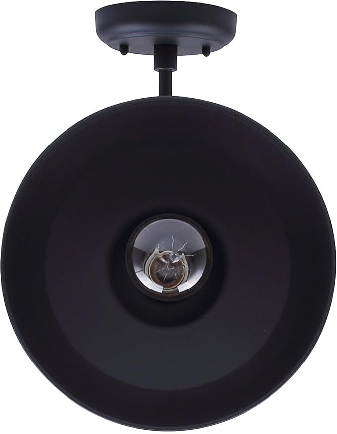 Canarm Hattie 1-Light Outdoor Barn Light, 10-Inch Black Wall Mounted Gooseneck Outdoor Lighting, Wet-Rated for Porch, Garage and Entryway