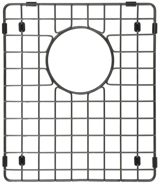 Starstar 50/50 Double Bowl Kitchen Sink Matte Black 304 Stainless Steel Bottom Two Grids (11.75 x 14)