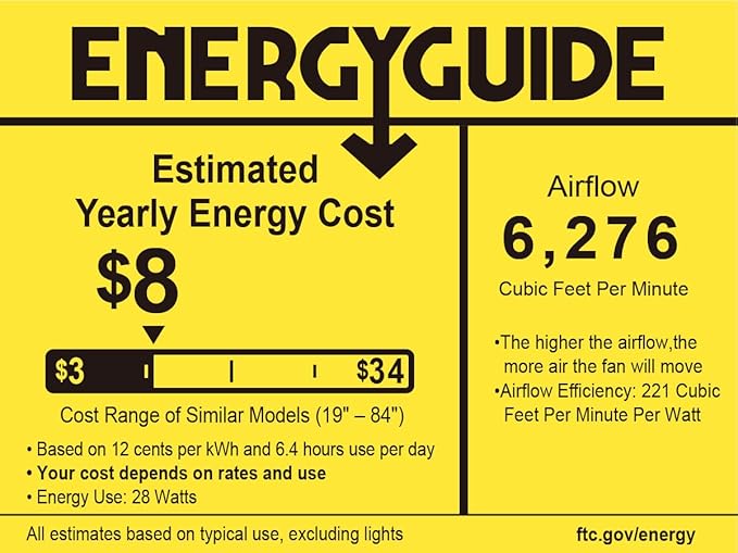 Newday 62 inch Large Ceiling Fans with Lights and Remote, Indoor/Outdoor Black Ceiling Fan for Living Room Patio, 6 Speeds Slient Reversible DC Motor, 3CCT, Timer, 2 Downrods, 8 Blades