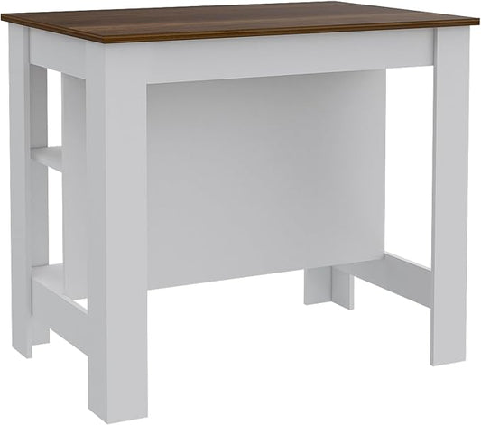 GOWE Brooklyn Kitchen Island, Three Concealed Shelves