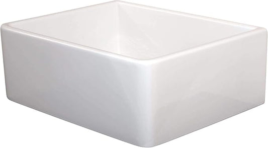 Fine fixtures Sutton Fireclay sink, 24" Apron Front Farmhouse Kitchen Sink. Solid (Not Hollow)