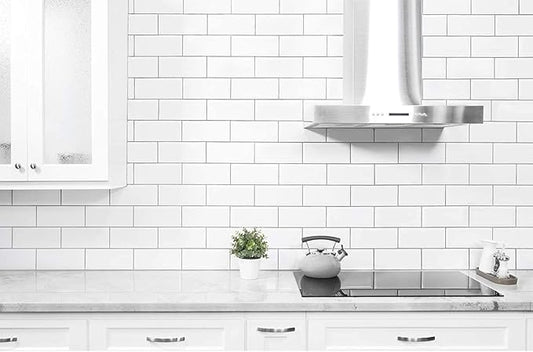 STICKGOO 10-Sheet Peel and Stick Subway Tile, Stick on Tiles Backsplash for Kitchen & Bathroom in White (Thicker Design)