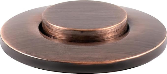 Westbrass ASB-B3-11 Sink Top Waste Disposal Replacement Air Switch Trim Only, Flush Button, Antique Copper