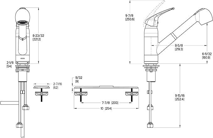 Pfister G13310YY Pfirst Series 1-Handle Pull-Out Kitchen Faucet in Tuscan Bronze, Water-Efficient Model