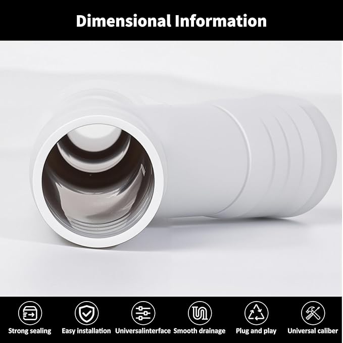 Dishwasher Drain Hose Adapter, RO Drain Line adapter, Garbage Disposal Adapter with 3/8-inch Quick Connect Fitting and 7/8-inch Fitting for a Dishwasher,No Drilling Required