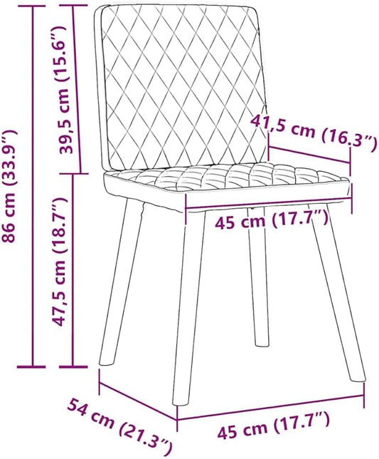 Modern Farmhouse Dining Chairs 2 PCS Dark Gray Fabric Upholstered Kitchen Chairs with Metal-Wood Frame, Thick Foam Padding for Dining Room Living Room