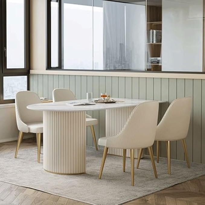 Dining Table Coffee Table Island Dining Table Integrated Nordic Modern Dining Table Rectangular Slate Table Home Living Room Table Kitchen Table Dining Room Table (Size : M:140 * 80 * 75cm)