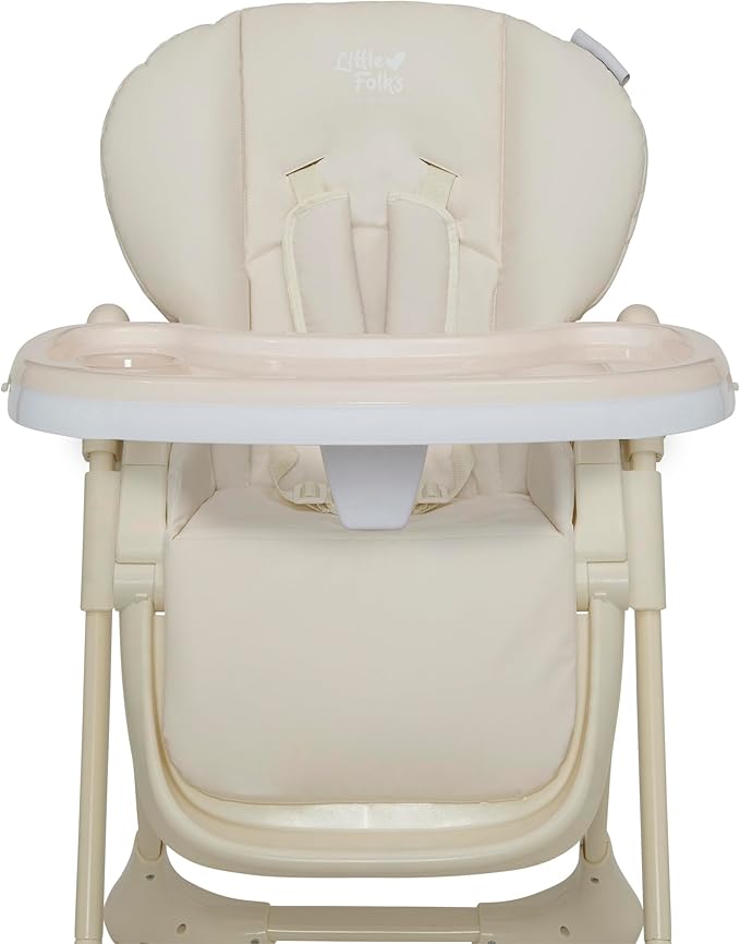 Little Folks by Delta Children 2-in-1 SlimFold High Chair for Babies and Toddlers, Cream