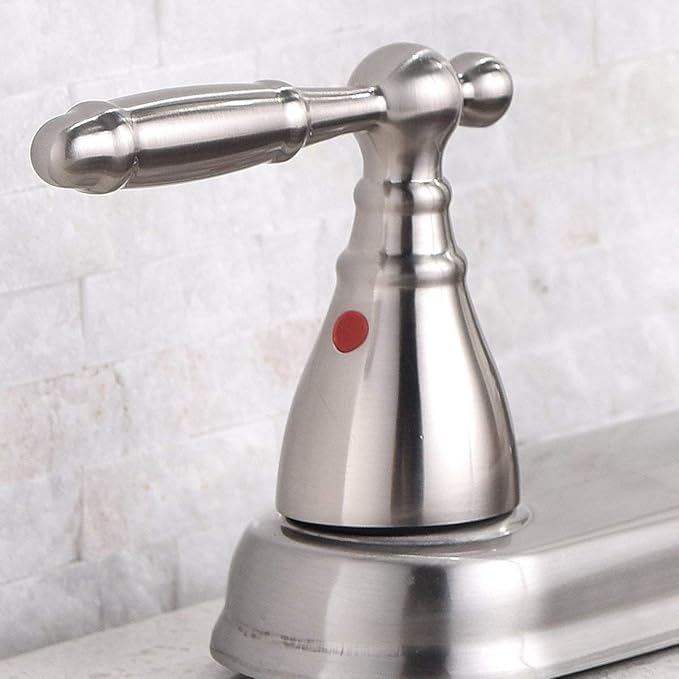 SHACO Kitchen Faucet with Side Sprayer, 2 Handle Faucet for Kitchen Sinks 3 Hole or 4 Hole, High Arc Kitchen Faucet with Water Supply Line, SC-SLYT003L-S new12