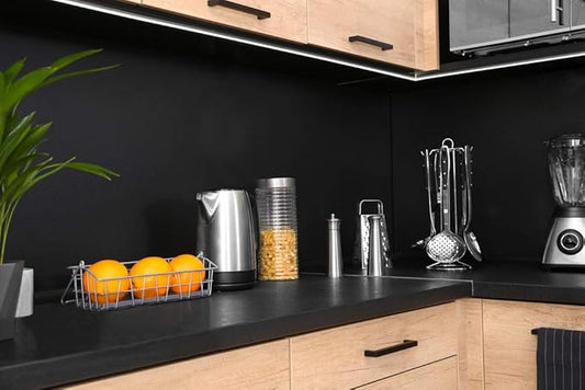 Black Peel and Stick Wallpaper Black Contact Paper Decorative Self-Adhesive Wallpaper Waterproof Removable Contact Paper for Wall Covering Furniture Cabinet Countertop Vinyl Roll 78.7"x17.7"