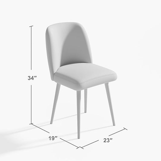 Casaphoria Dining Chairs Set of 2, Modern Fabric Kitchen Chairs with Beige Metal Legs, Comfortable Dining Room Side Chairs for Home, Living Room, Restaurant