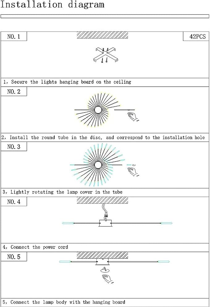 JAYMP 41.3" Ceiling Light Modern Flower Shape Ceiling Lamp for Dining Room Kitchen Hallway Flush Mount Metal Acrylic Sputnik Firework Petal LED Lighting Fixture (Matte Gold, 28 Lights)