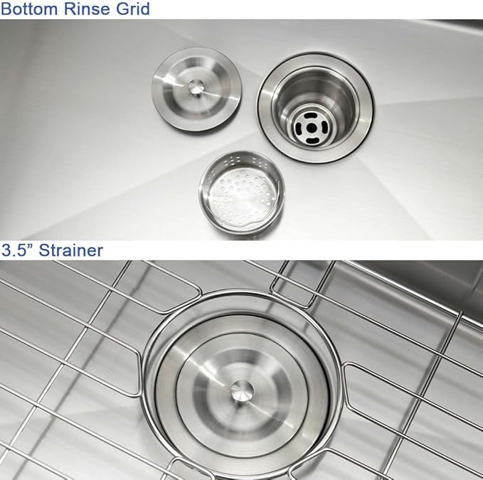 28 Inch Undermount Kitchen Sink Stainless Steel -Hovheir 28x19 Stainless Steel Undermount Kitchen Sink 16 Gauge Deep Single Bowl Under Mount Sinks with Drain