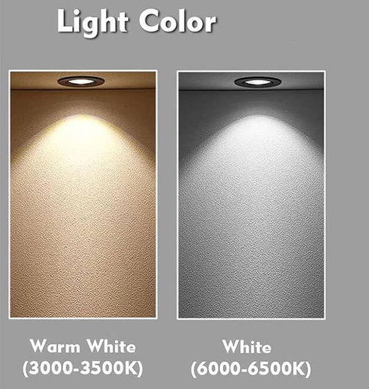 2-Pack 1.5W DC 12V LED Cooker Range Hood Bulb Light 60mm/2.35in Hole Kitchen Closet Undercabinet Light Recessed Downlight Stainless Steel Clear Glass (White 6000K)
