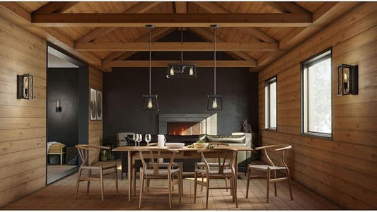 Progress Lighting P500041-031 Briarwood Pendants, Ceruse Black 9.00x10.00x10.00
