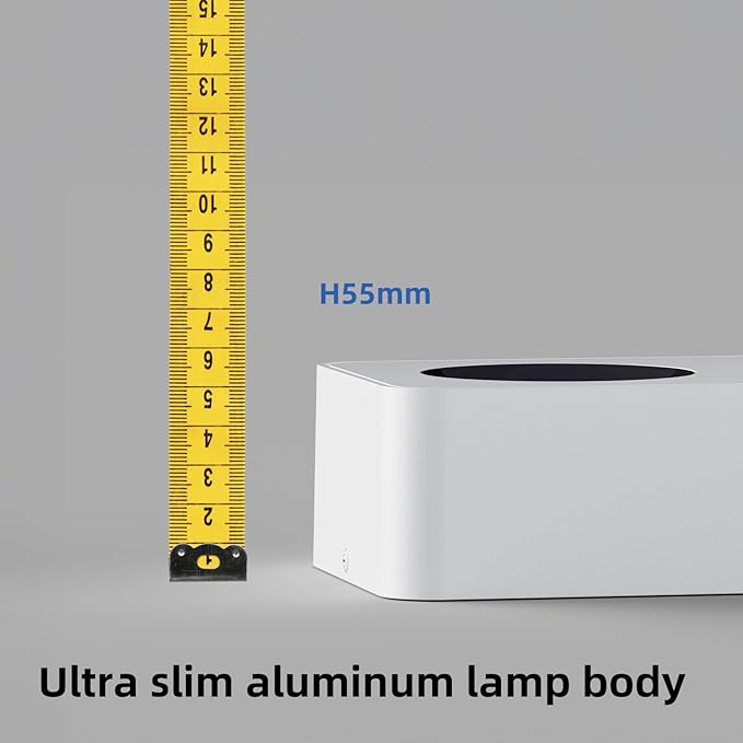 JAYMP Rectangular Modern LED Ceiling Spotlight 3000K Dimmable White Surface Mount Focus Down Light for Living Room Hallway Laundry Room (White, Triple Lamp)