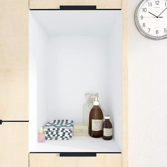 Decotalk 30"x120" White Contact Paper Peel and Stick White Wallpaper Self Adhesive Contact Paper for Cabinets Decorative Matte Wallpaper for Walls Removable Solid Color Wall Vinyl Wrap Thick Film
