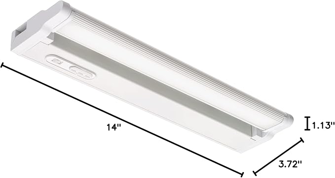 Juno UPLD 14IN SWW4 90CRI WH M6 Swivel LED Undercabinet with 3000K/3500K/4000K CCT, 14 Inch, White