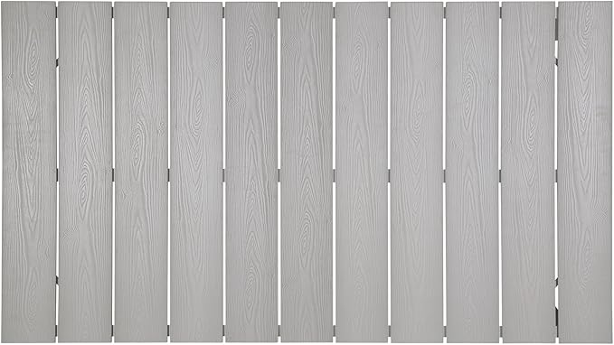 Modway Maine Aluminum Outdoor Patio 63" Dining Table in White Light Gray