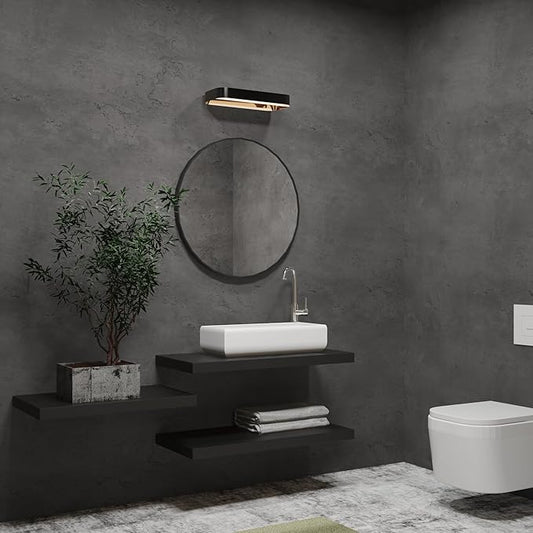16"×591" Extra Thick Dark Grey Black Concrete Wallpaper Peel and Stick 3D Concrete Cement Contact Paper Stained Vinyl Matte Textured Removable Walls Sticker for Kitchen Living Room Bedroom Basement
