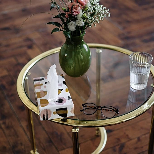 Fab Glass and Mirror Round Glass Table Top, 24 Inch, Clear