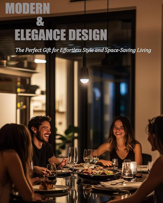 Modern Black Glass Table with Tempered Glass Top, Rectangular Dining Table, Space Saving for Apartments & Small Places, 47.25", Black