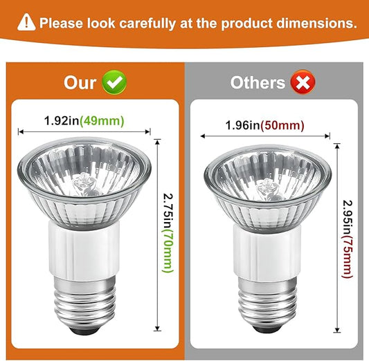 70mm Range Hood Light Bulbs for Zephyr Dacor Appliance Light Bulbs Stove Hood,Z0B0011 E27 Bulb, 2 Pack