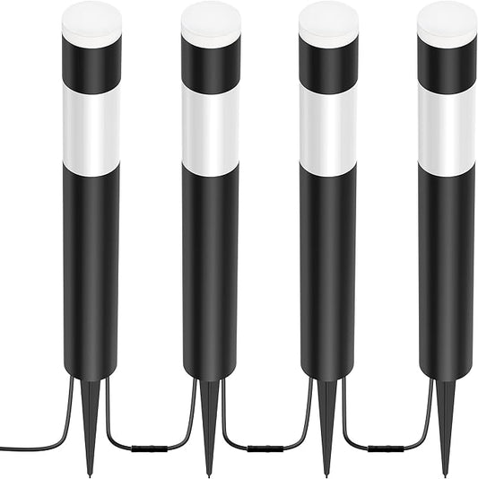 Feit 3026437 Black Plug in & Remote 6W LED Pathway Light - 4 per Pack