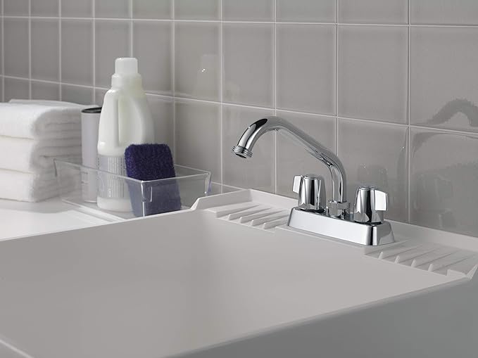 Peerless 2-Handle Centerset Utility Sink Faucet, Chrome P299232