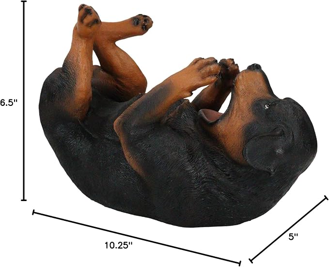 Ebros Lifelike Purebreed Pedigree Canine Adorable Rottweiler Butcher's Dog Wine Bottle Holder Figurine Statue As Kitchen Wine Cellar Centerpiece Decor Storage Organizer (Rottweiler)