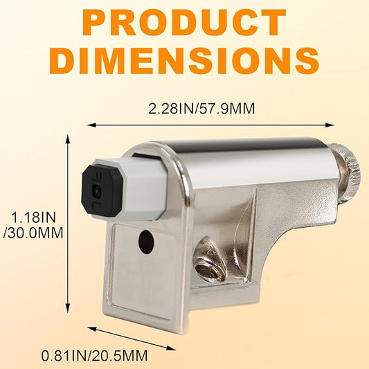 25 Packs Soft Close Cabinet Door Damper, Adjustable Slow Close Door Dampers, Soft Close Damper for Smooth Closure & Noise Reduction, Universal Hydraulic Buffer for Cabinet Doors/Bookcases/Kitchen
