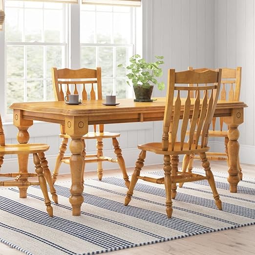 Sunset Trading Oak Selections Dining Table, Light Finish, 30 x 42 x 56