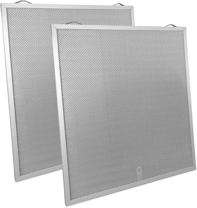 2 Pack S99010430-003 Grease Range Hood Filters 15-3/4" X 16-7/8" X 3/8" Compatible with Broan Range Hood Filter, Aluminum Filter, Replaces 99010430-003 AP6261942
