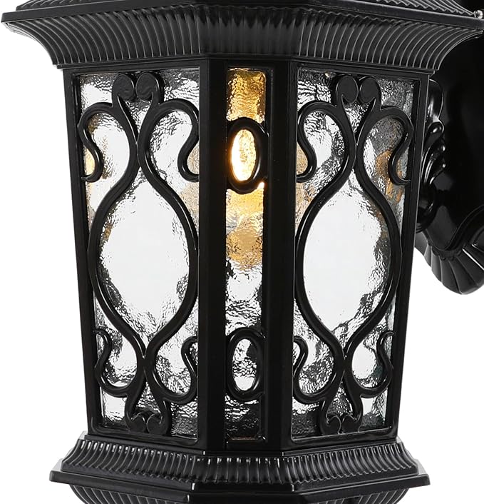 Outdoor Wall Light Fixtures, IP55 Waterproof Outside Wall Lantern Retro Exterior Wall Sconces Vintage Wall-Mounted Lights for Garage House Porch Doorway, E26 w/o Bulb