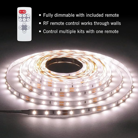 Armacost Lighting 421500 RibbonFlex Soft White LED Tape Light Kit with Remote, 16 ft, 3000k