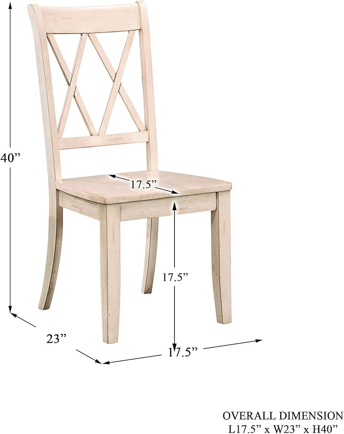 Lexicon 5-Piece Dining Set, White
