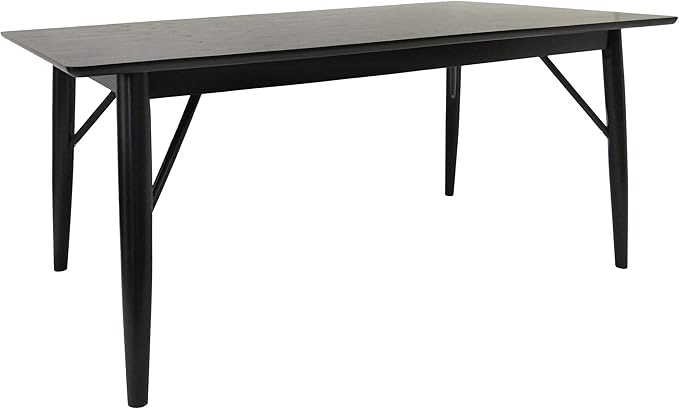 Christopher Knight Home Joey Wooden Six Seater Dining Table, Black Finish