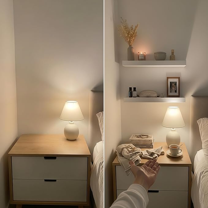 BAOBAB WORKSHOP Solid Wood Floating Shelves for Wall 36 Inches Long, Heavy Duty Wall Shelf for Bedroom 36 Inch Large, Real Wooden Bathroom Shelf Kitchen Rustic, White Finish, 36W × 6.7D, Set of 2
