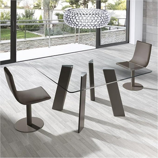 STONELITE FURNITURE 24" inch Square Tempered Glass Table Top - 1/4 inch Thickness & Flat Polished Edge - Clear Surface & Scratch Resistant - Ideal for Dining Room, Kitchen, Patio & Coffee Tables