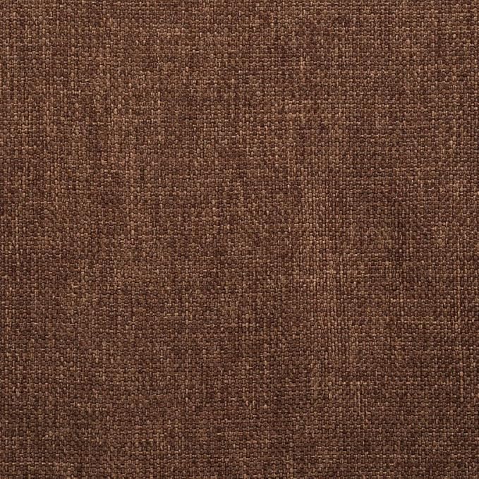 Modern Dining Chairs Set of 2 Brown Fabric Kitchen Chairs with Armrests Metal Frame Ergonomic Design for Dining Room, Kitchen, Farmhouse