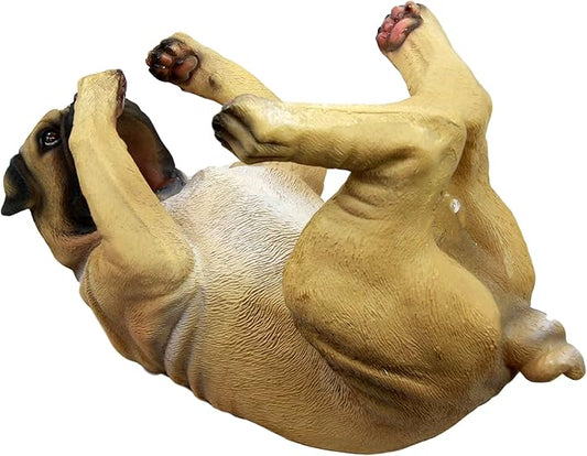 Ebros Lifelike Purebreed Pedigree Canine Adorable Fawn Pug Dog Wine Bottle Holder Figurine Statue As Kitchen Wine Cellar Centerpiece Decor Storage Organizer (Fawn Pug)