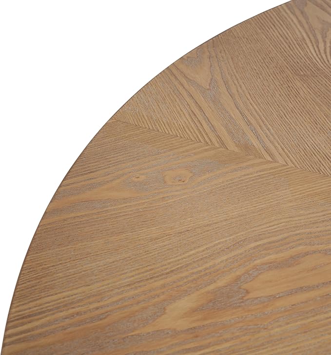 47" Max Legroom Pedestal Island Table, Rustic Dining Table with High-Grade Wood Grain, Farmhouse Dining Table for 4-5 Seats & Casual Meals, Natural