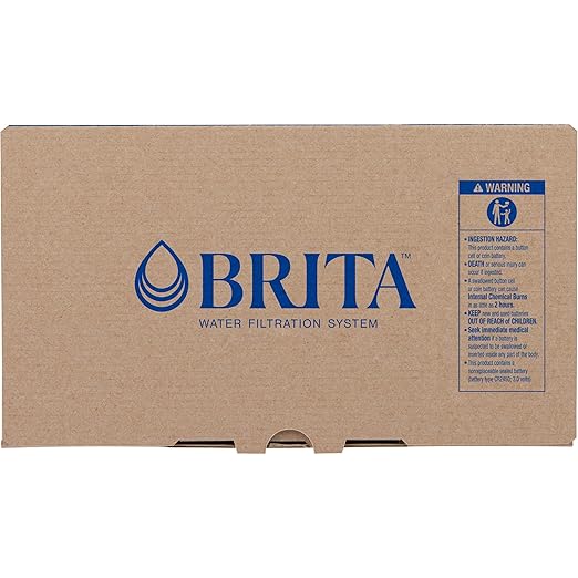 Brita Large 10-Cup Water Filter Pitcher with BritaPlus Filter, WQA NSF/ANSI Certified, Reduces 2X Contaminants vs. Standard, Removes Chlorine Taste & Odor, Reduces Zinc Copper Mercury & More, Clear