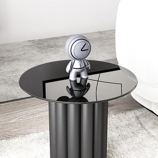 20" Tempered Glass Table Top Round Black Table Surface 1/4'' Thick Pencil Polished Edge Multipurpose for Dining, Coffee, Restaurant and End Table (20 inch-Black)